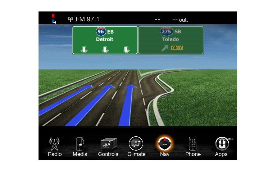 Who makes the navigation system found in 2013 Dodge vehicles?